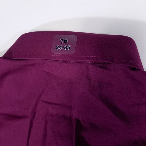 Stafford Wrinkle-Free Pink Long Sleeve Dress Shirt - Picture 12 of 12